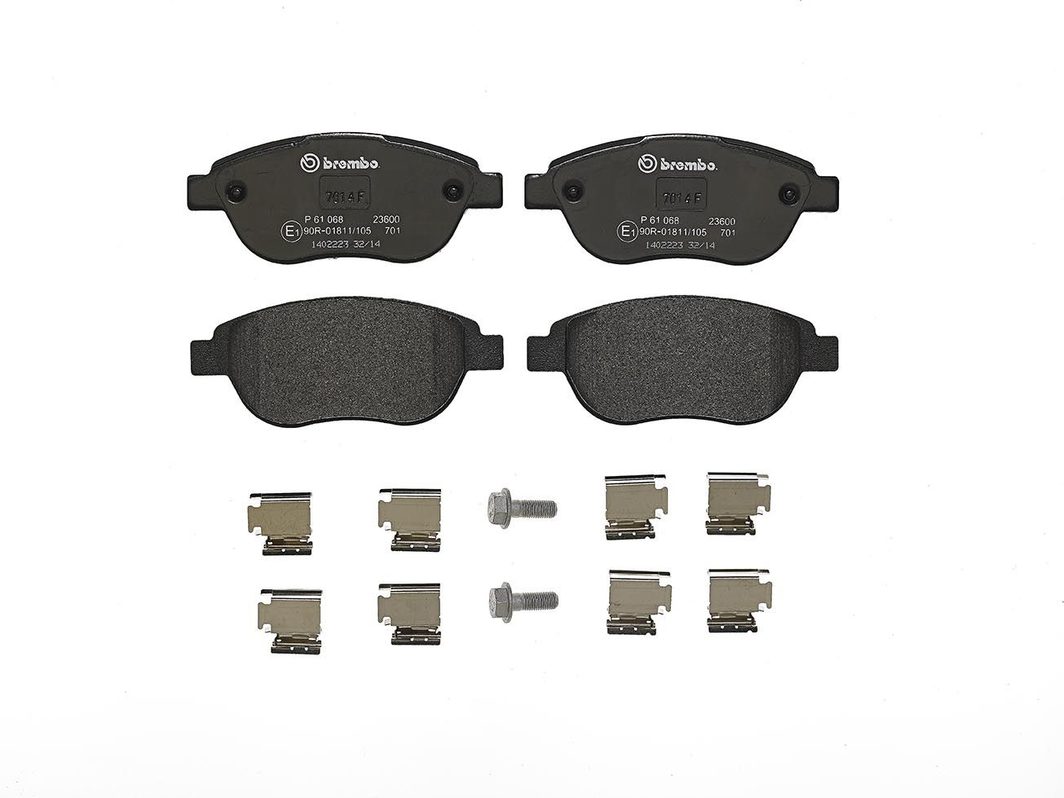 Гальмівні колодки дискові BREMBO P61068 - zapix