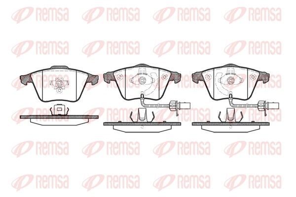 Гальмівні колодки дискові REMSA 096412 - zapix