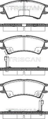 Гальмівні колодки дискові TRISCAN 811043007 - zapix