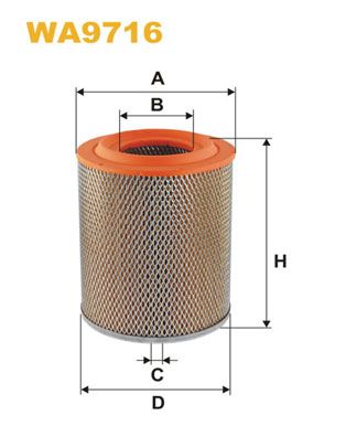 Повітряний фільтр WIX FILTERS WA9716 - zapix