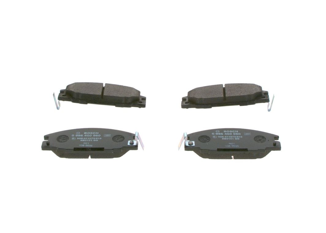 Гальмівні колодки дискові BOSCH 0986460960 - zapix