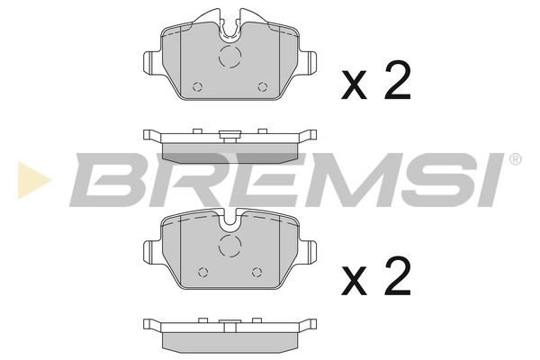 Тормозные колодки дисковые BREMSI BP3196