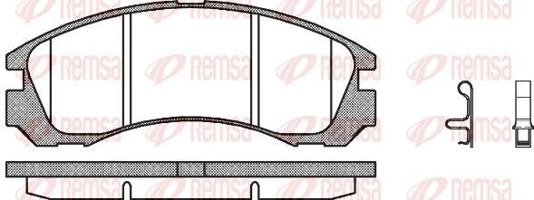 Гальмівні колодки дискові REMSA 035432 - zapix