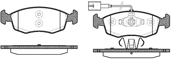 Гальмівні колодки дискові WOKING P072352 - zapix