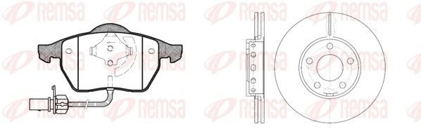 Гальмівні колодки дискові REMSA 839000 - zapix