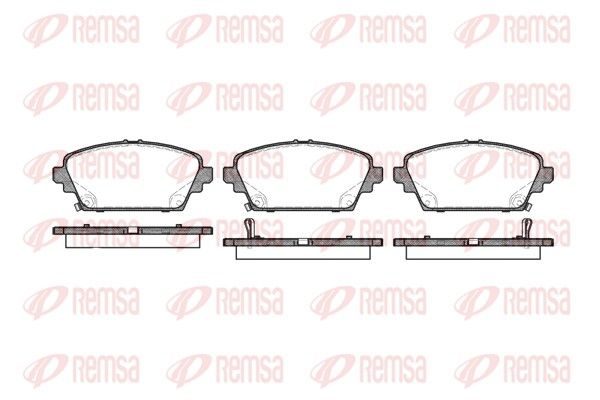 Гальмівні колодки дискові REMSA 069402 - zapix