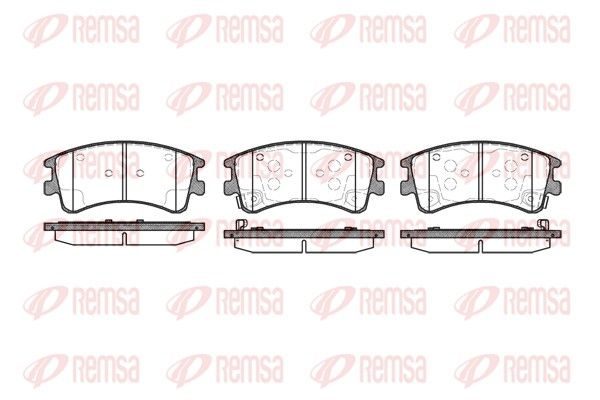 Гальмівні колодки дискові REMSA 097002 - zapix