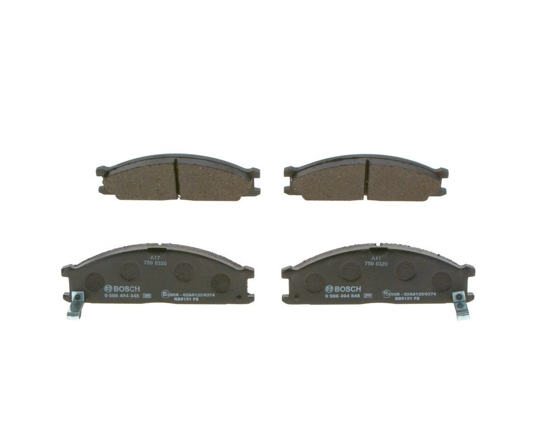 Гальмівні колодки дискові BOSCH 0986494848 - zapix