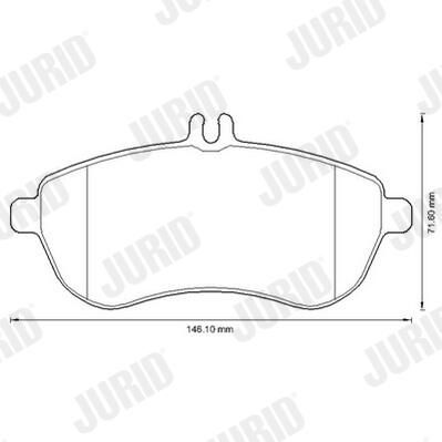 Гальмівні колодки дискові JURID 573257JC - zapix