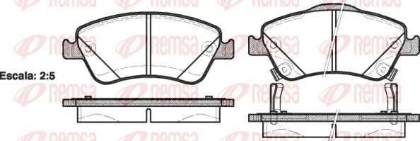 Гальмівні колодки дискові REMSA 131002 - zapix