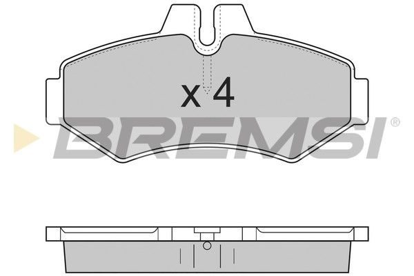 Гальмівні колодки дискові BREMSI BP2845