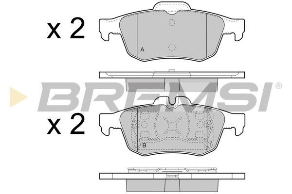 Гальмівні колодки дискові BREMSI BP3468 - zapix