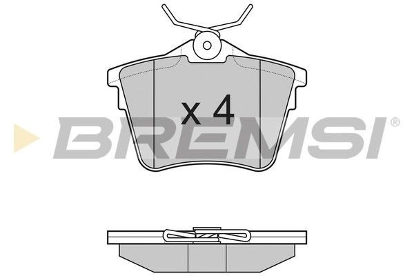 Гальмівні колодки дискові BREMSI BP3183 - zapix