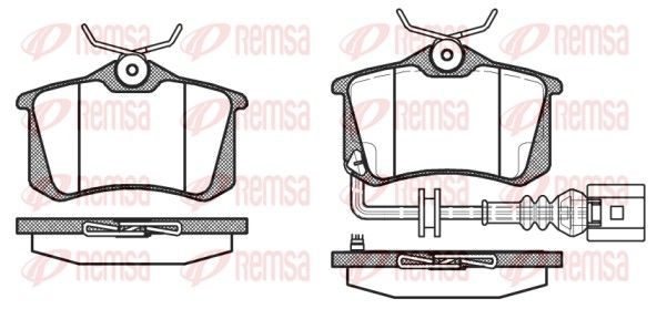 Гальмівні колодки дискові REMSA 026341 - zapix