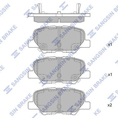 Тормозные колодки дисковые HI-Q SP1731