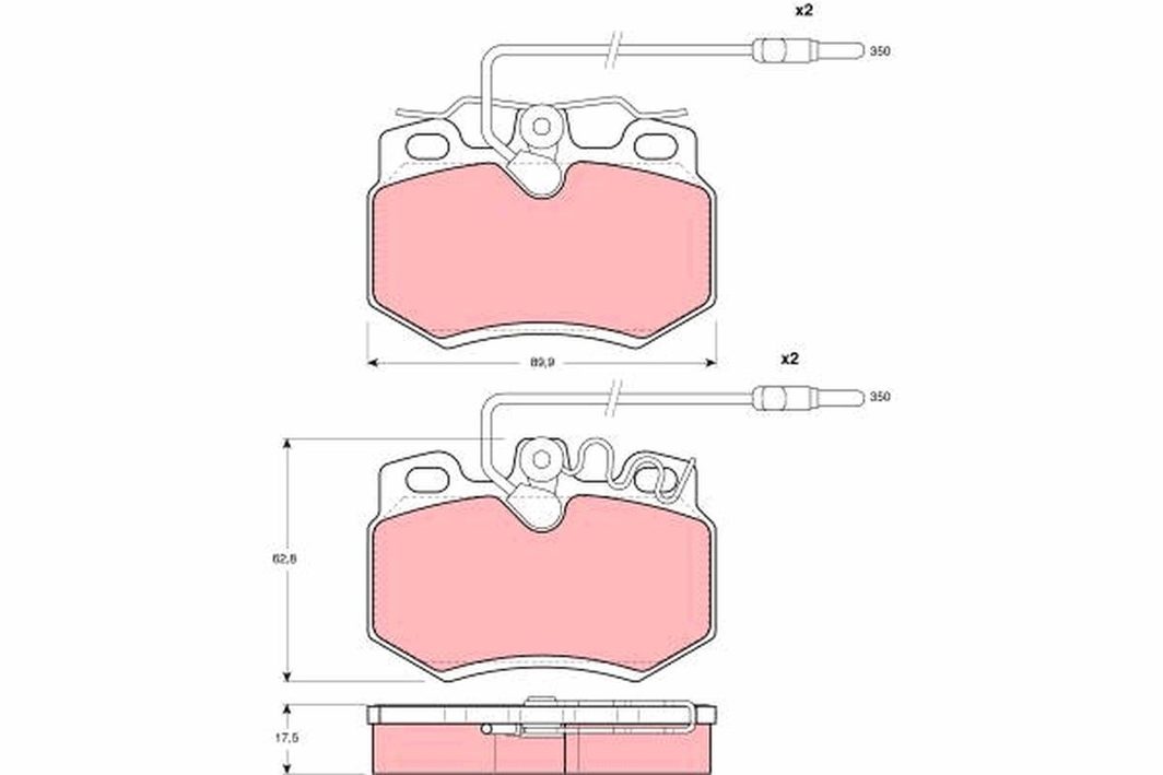 Гальмівні колодки дискові TRW GDB790 - zapix