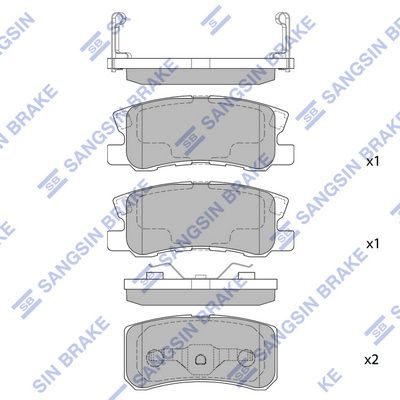 Гальмівні колодки дискові HI-Q SP2076 - zapix