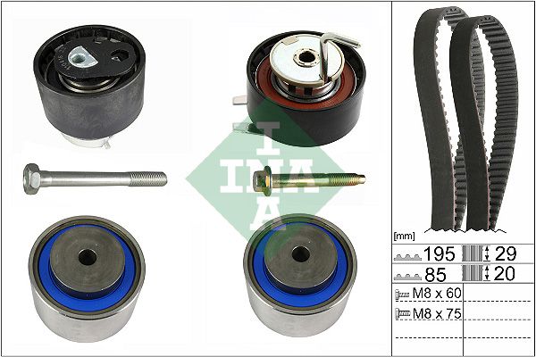 Комплект ременя ГРМ SCHAEFFLER INA 530076410 - zapix