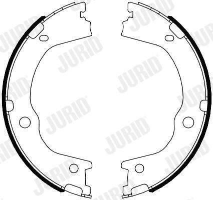 Гальмівні колодки ручника (барабанні) JURID 362571J - zapix