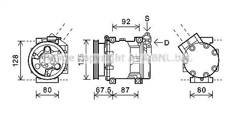 Компресор кондиціонера AVA QUALITY COOLING RTAK619 - zapix