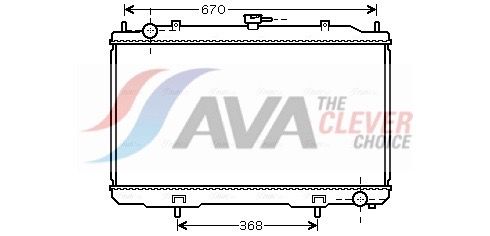 Радіатор охолодження двигуна AVA QUALITY COOLING DN2324 - zapix