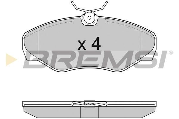 Тормозные колодки дисковые BREMSI BP3012