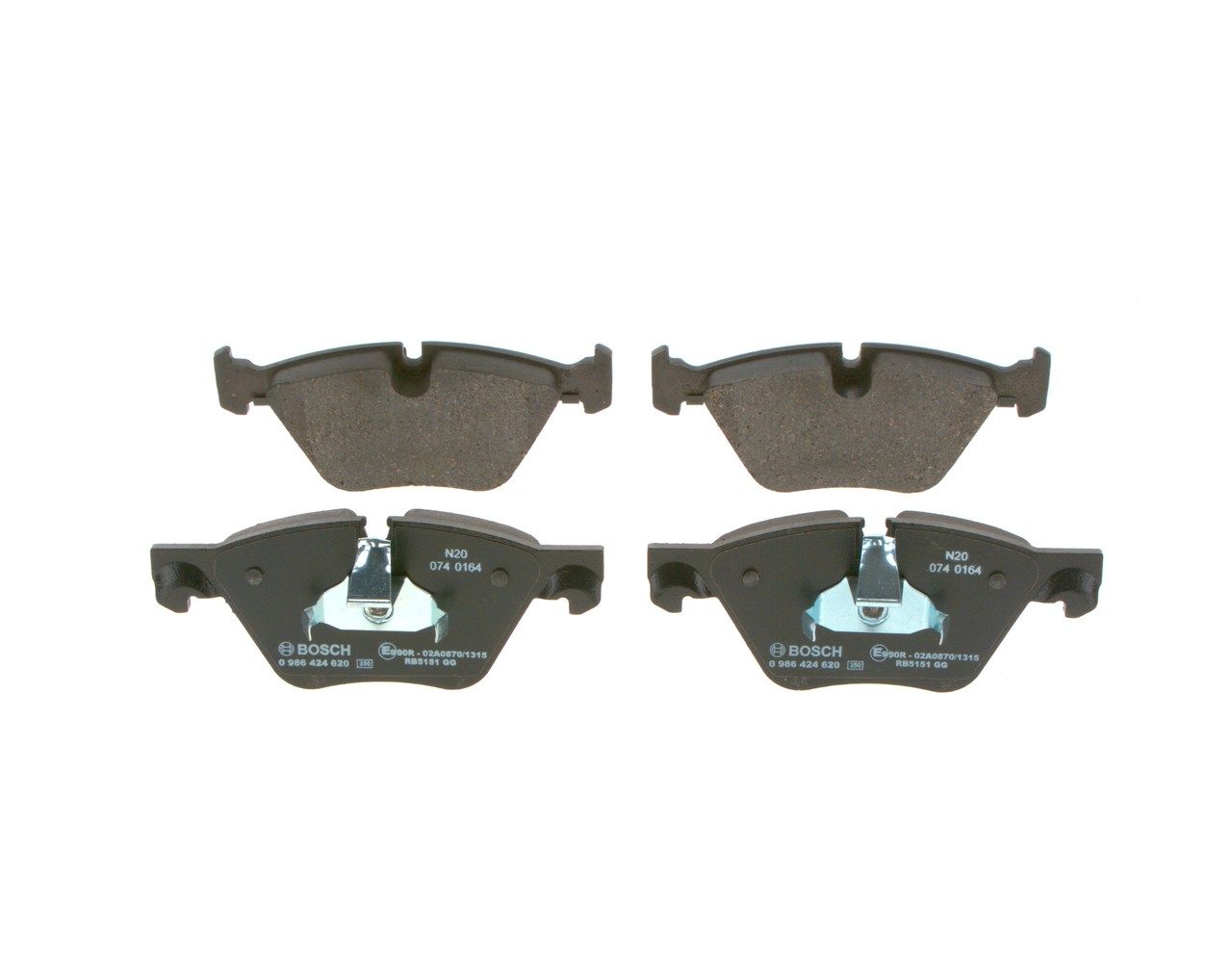 Гальмівні колодки дискові BOSCH 0986424620 - zapix