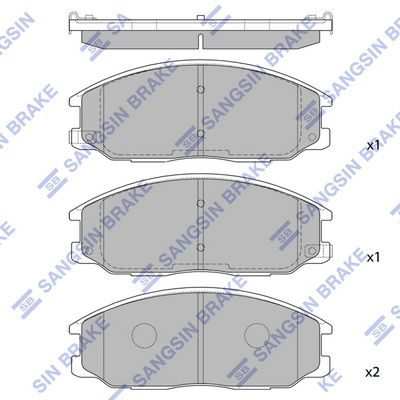 Гальмівні колодки дискові HI-Q SP1171 - zapix