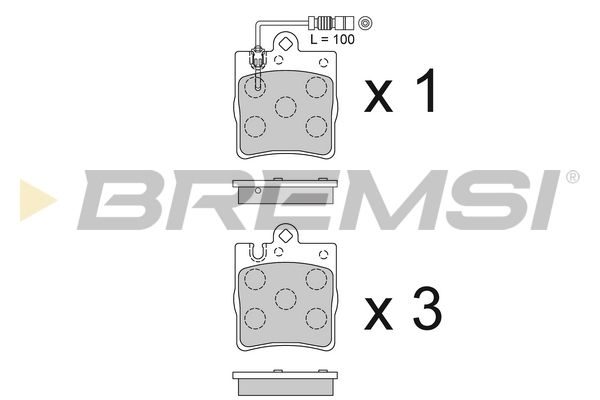 Гальмівні колодки дискові BREMSI BP2936