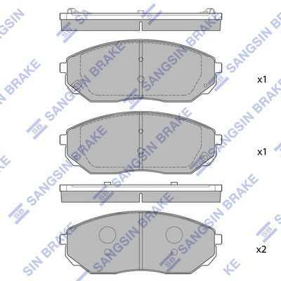 Гальмівні колодки дискові HI-Q SP1153 - zapix