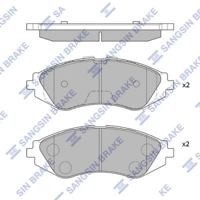 Гальмівні колодки дискові HI-Q SP1077