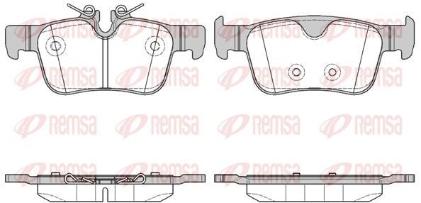 Гальмівні колодки дискові REMSA 155110 - zapix