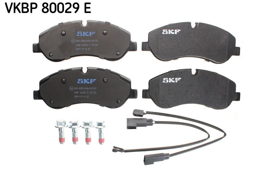 Гальмівні колодки дискові SKF VKBP80029E - zapix