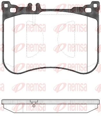 Гальмівні колодки дискові REMSA 153400 - zapix