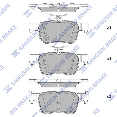 Гальмівні колодки дискові HI-Q SP4171 - zapix
