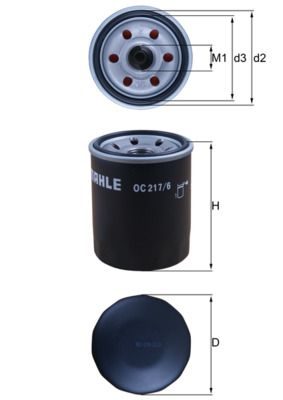 Оливний фільтр MAHLE OC2176 - zapix