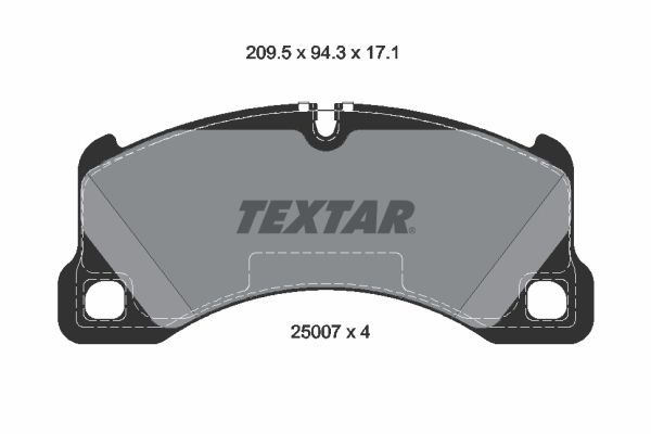Гальмівні колодки дискові TEXTAR 2500701
