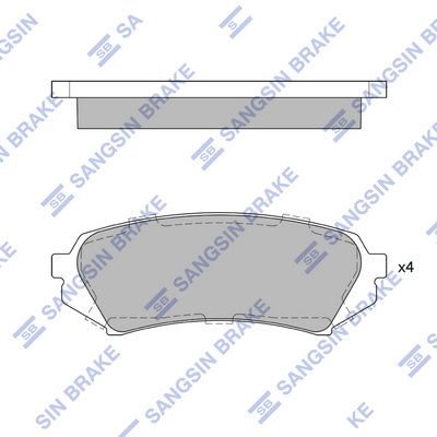 Гальмівні колодки дискові HI-Q SP1380 - zapix