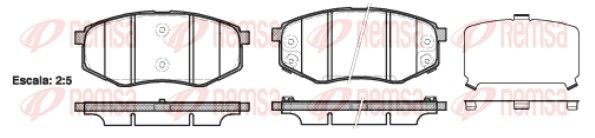Гальмівні колодки дискові REMSA 142602 - zapix