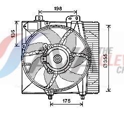 Вентилятор системи охолодження AVA QUALITY COOLING PE7550 - zapix