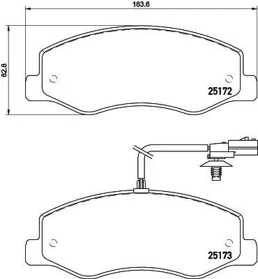 Гальмівні колодки дискові HELLA PAGID 8DB355015311 - zapix