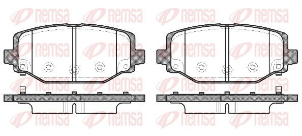 Гальмівні колодки дискові REMSA 148304 - zapix