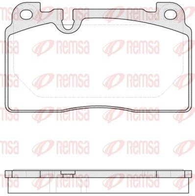 Гальмівні колодки дискові REMSA 152700 - zapix
