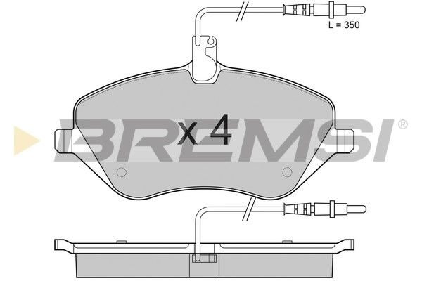 Гальмівні колодки дискові BREMSI BP3181
