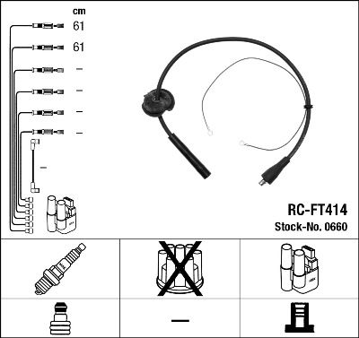 Кабелі запалювання NGK 0660 - zapix