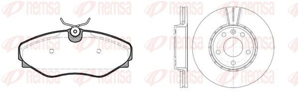 Гальмівні колодки дискові REMSA 883401 - zapix