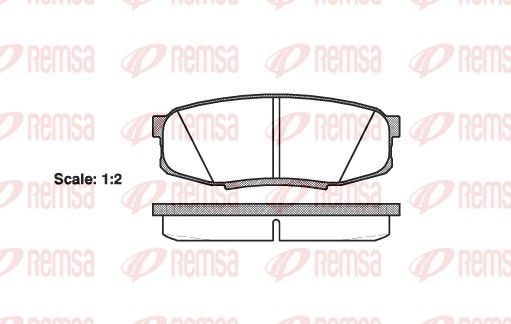 Гальмівні колодки дискові REMSA 127200 - zapix