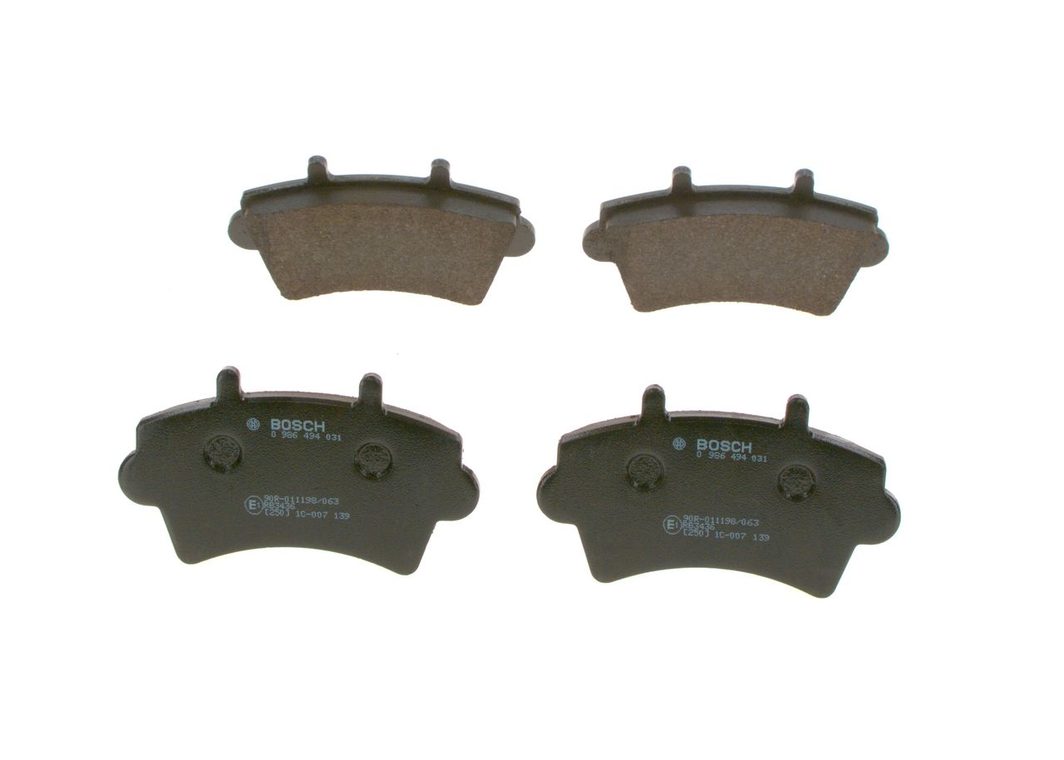 Гальмівні колодки дискові BOSCH 0986494031 - zapix