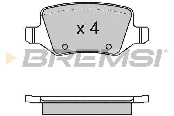 Гальмівні колодки дискові BREMSI BP2983
