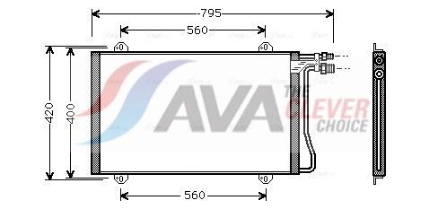 Радіатор кондиціонера AVA QUALITY COOLING MS5219 - zapix